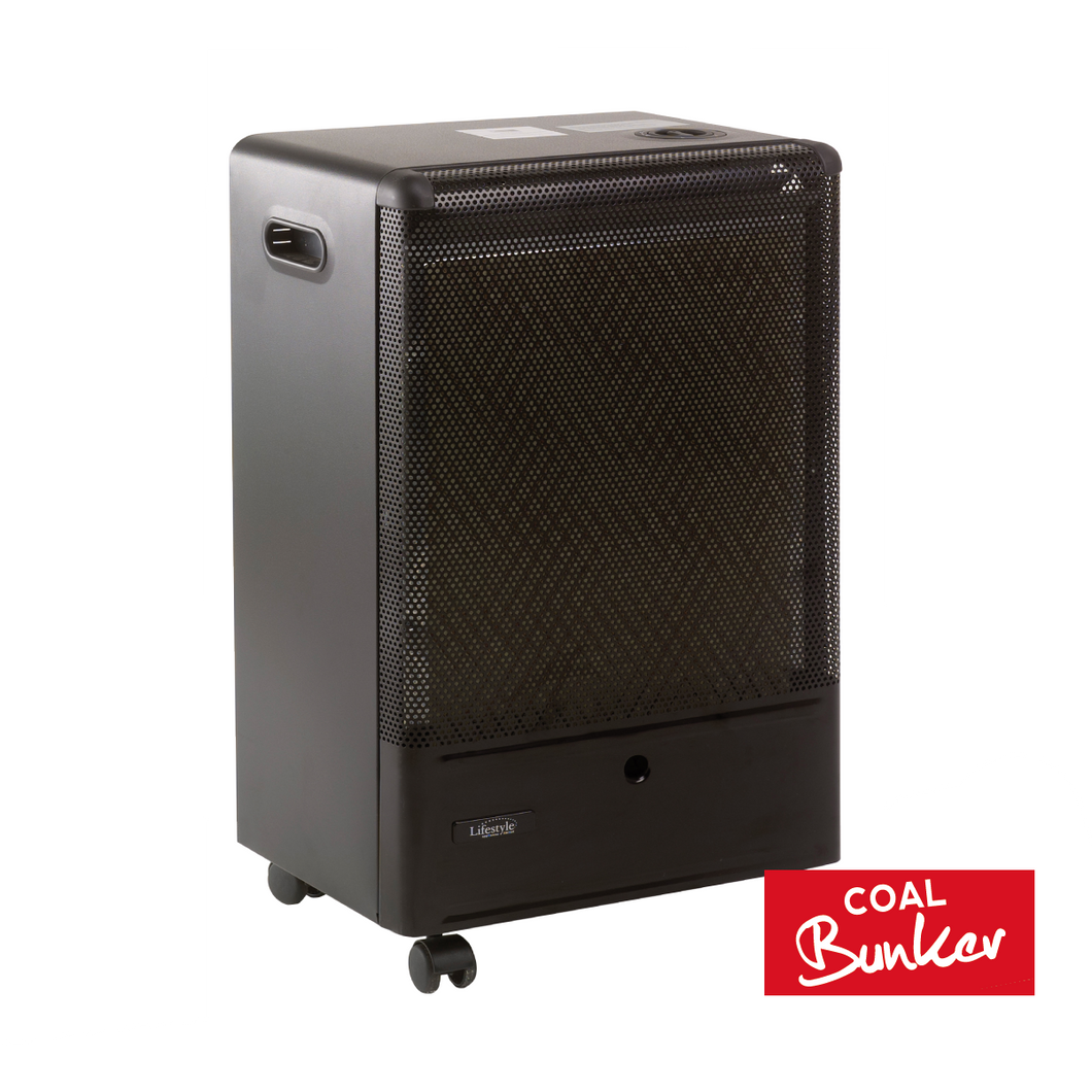 LIFESTYLE BLACK CAT CATALYTIC CABINET HEATER - Hose & Regulator Included!